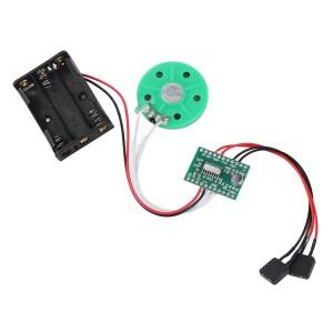 DIY 음성 인사 카드 모듈 케이블 확장, 크리스마스 크리에이티브 선물 상자, 60 초 녹음 재생, 10cm