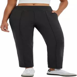 발레프 여성 여행 바지 신축성 발목 골프 주머니가 있는 편안한 쁘띠 비즈니스 캐주얼 드레시 워크 슬랙스