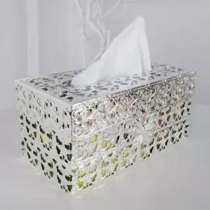 퀸즈 엔틱 티슈케이스(실버) 화장지커버 인테리어소품