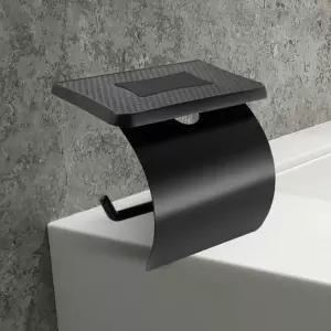 휴지걸이 선반형 블랙 스텐 욕실 화장지걸이 GBK2100