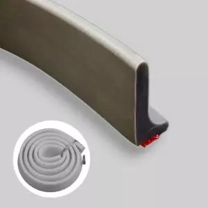 L자 물막이 실리콘 몰딩 물넘침 방지 베란다 욕실 난간 물받이 화이트 2M 1개