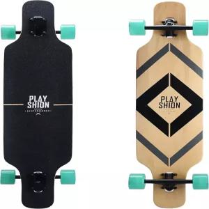 플레이션 롱보드 스케이트보드 크루저 39인치 드롭 스루 42인치 핀테일