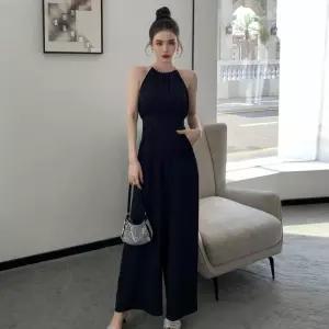 홀터넥 반바지 점프수트 들러리 파티 이브닝드레스