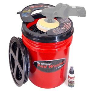 그릿 가드 유니버설 패드 워셔 키트 - 듀얼 액션 로터리 및 오비탈 폴리셔 폼, 울, 마이크로파이버, 펠트 디스크와 호환되는 연마 클리너