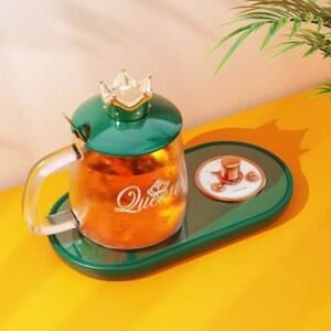 전기 빨대 입술 온수 레트로 워머 주전자 끓이기 받침 커피포트 냉각 USB