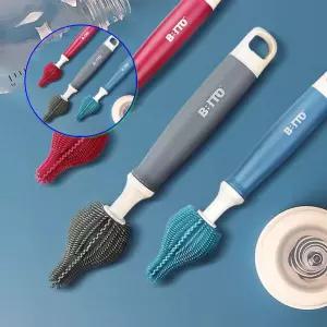 쌍문상회 꼭지솔 실리콘젖병솔 브러쉬 세척솔 텀블러솔 병닦는솔 빨대솔