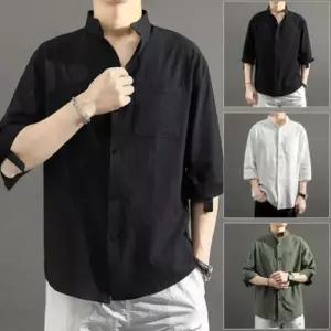 [ERA][ERA] 린넨셔츠 7부셔츠 여름용 심플캐주얼남방 (41306273)