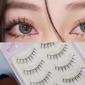 통 인조 붙이는 속눈썹 메이크업 B01 단품 아이래쉬 예쁜 자연스러운 가닥 일회용 인형