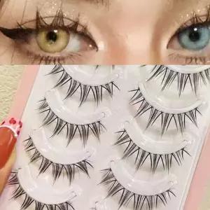 통 인조 붙이는 속눈썹 메이크업 MH08 단품 아이래쉬 예쁜 자연스러운 가닥 일회용 인형