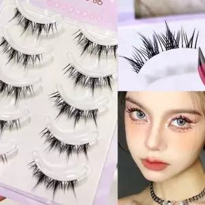 통 인조 붙이는 속눈썹 메이크업 AF01 단품 아이래쉬 예쁜 자연스러운 가닥 일회용 인형