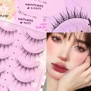 통 인조 붙이는 속눈썹 메이크업 HX06 단품 아이래쉬 예쁜 자연스러운 가닥 일회용 인형