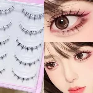 통 인조 붙이는 속눈썹 메이크업 MS09 단품 아이래쉬 예쁜 자연스러운 가닥 일회용 인형