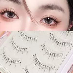 통 인조 붙이는 속눈썹 메이크업 726 단품 아이래쉬 예쁜 자연스러운 가닥 일회용 인형