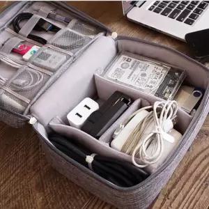 케이블 파우치 충전기 USB 멀티 여행용 수납 가방 SKP8+4nCT