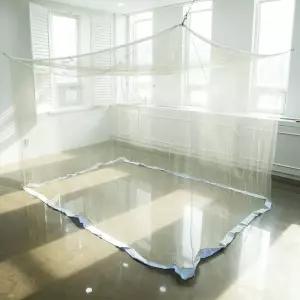 국방색 사각모기장 중대 2-3인텐트 실내 침대 텐트 전통 방장 충망 끈장 군용 카키색