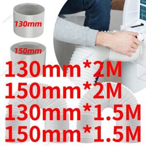 130150mm 텔레스코픽 에어컨 배기 호스 튜브 범용 파이프 덕트 연장 커넥터 부품