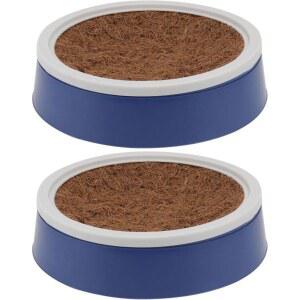 POPETPOP 조류 둥지 문조 있는 앵무새를 횟대 햄스터 앵무새알통 접시 원목색