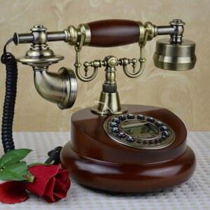 레트로 유선 전화기 골동품 호텔 회전식 앤틱 전통 소품 촬영소품 카페장식