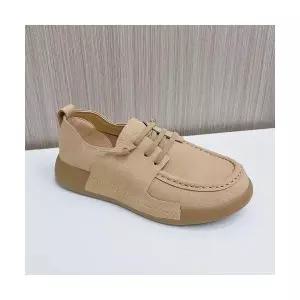 여사친 캐주얼 가을 러블리 신발 단화 플랫 진가죽 통굽 작은구두녀복고 화편한 다올3