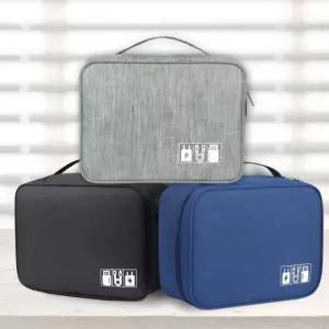 CU 케이블 파우치 보조배터리 충전기 여행용 외장하드 USB 이어폰 멀티 다용도 방수 수납 가방 J7