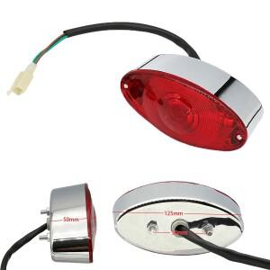 12V 전구 바이크 오토바이 쿼드 ATV 러닝 브레이크 라이센스 플레이트 테일 라이트는 범용 먼지 핏 자전거