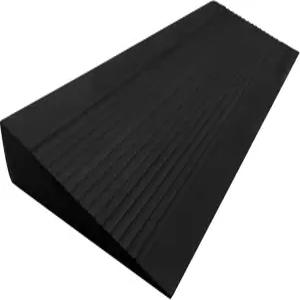 액토몰 스쿼트 웨지 블록 - 뒤꿈치 높이 발가락 위 무릎 종아리 스트레칭을 위한 대형 원피스 슬랜트 보드