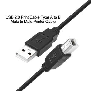 USB 2.0 프린팅 케이블 호환  HP 호환 라벨 프린터 DAC rinter 용  A-B 남성-남성