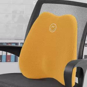 옐로우 의자 등받이 허리받침대 쇼파등받이 쿠션