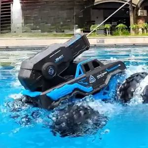 수륙양용차 탱크 RC카 자동차 무선조종 물총 만14세이상 성인용 자동공급