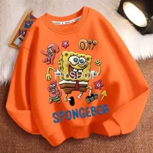 스폰지밥 라운드넥 맨투맨 가을 겨울 