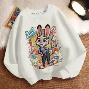 주토피아 주디 홉스 라운드넥 맨투맨 긴팔 티셔츠 가을 겨울 