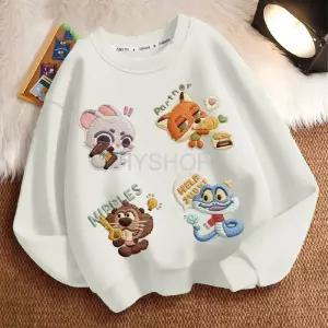 주토피아 라운드넥 맨투맨 주디 닉 스네이크 니블스 긴팔티셔츠 가을 겨울 