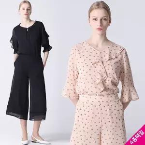 르오트 플로럴 쉬폰 프린트 팬츠 1115386