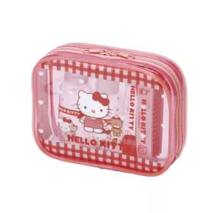 헬로키티 트래블 세트(668272)(일)여행파우치 소품케이스 용칫솔 휴대용 용치 샴푸용기 로션 용화장품 헤어