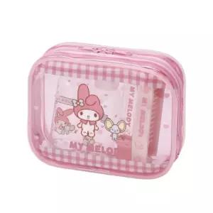 마이멜로디 트래블 세트(668289 668319)(일)여행파우치 소품케이스 용칫솔 휴대용 용치 샴푸용기 로션 용화