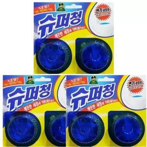 슈퍼청 양변기 세정제 탈취제 6개 살균 청소 클리너