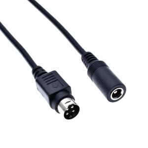 DC 전원 어댑터 케이블 5.5mm x 2.1mm 여성형에서 미니 소형 DIN 4핀 남성형 SATO TG-5011-19V-ES TV LCD V