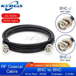 RG58 BNC 수 플매트 카펫 러그 Q9 압착 커넥터 RF 동축 피그테일 점퍼 50ohm 케이블