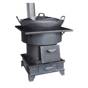 가마솥화덕 아궁이 무쇠가마솥 55cm 중형스토브 액세서리 화로대 화덕 드럼통 화구