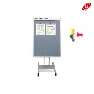 스탠드게시판 DS-1700 Blue 650x1000 압핀꽂이식액자 탁상용 벽길이용 자석