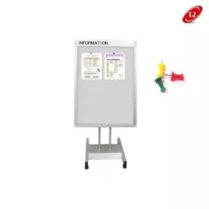 스탠드게시판 DS-1700 Light grey 650x1000압핀꽂이식액자 탁상용 벽길이용 자석