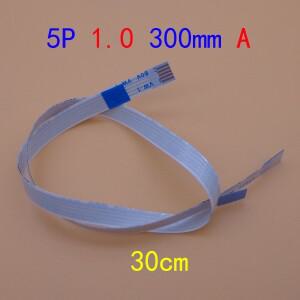 1-100 개세트 5 핀 플랫 스위치 리본 p 플렉스 케이블 전원 버튼 5pin 1.0mm 30cm 300mm AWM 20624 80C 60V