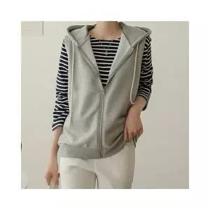 민소매 후드 집업 조끼 VT11689 1102291
