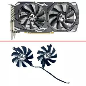 SOYO Radeon 그래픽 카드 팬용 냉각 선풍기 RX580 GPU 선풍기 8G 85mm 4 핀 2PCs