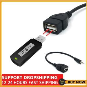 3.5mm 남성 오디오 AUX 잭 USB 2.0  A 여성 OTG 변환기 어댑터 케이블  음악  자동차 라인