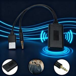 2026  범용 자동차 5V 블루투스 모듈 어댑터 스테레오 케이블 AUX-IN 3.5MM 잭 무선 라디오 Aux USB