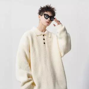 니트 가을 빈티지 터틀넥 남자카라넥니트 스웨터 커플 ible3