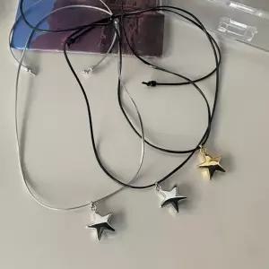 목걸이 초커 별 스타 실버 메탈 키치한 y2k 포인트 롱 숏 조절가능한