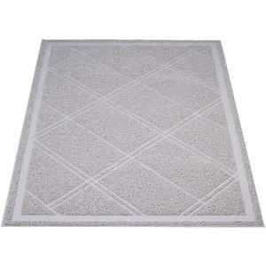 아마존 베이직 덜 지저분한 쓰레기 트래핑 고양이 쓰레기통 매트, 키티 발에 부드러운, 방수, 비산 방지, 24인치 x 35인치, 그레이