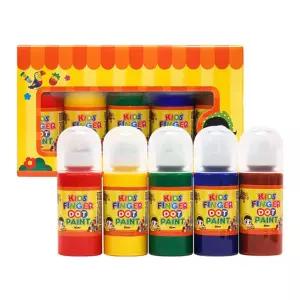 키즈 핑거 도트 페인트 세트 (60ml x 5색)미술놀이 물감 유아